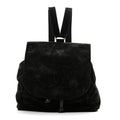 Chanel Suede CC Drawstring Backpack Black