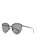 Metal Crystal Polarized Sunglasses 4258-B Black
