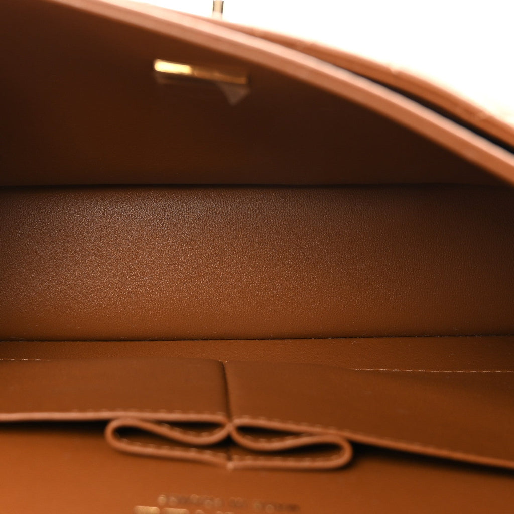 Chanel Lambskin Quilted Medium Double Flap Brown