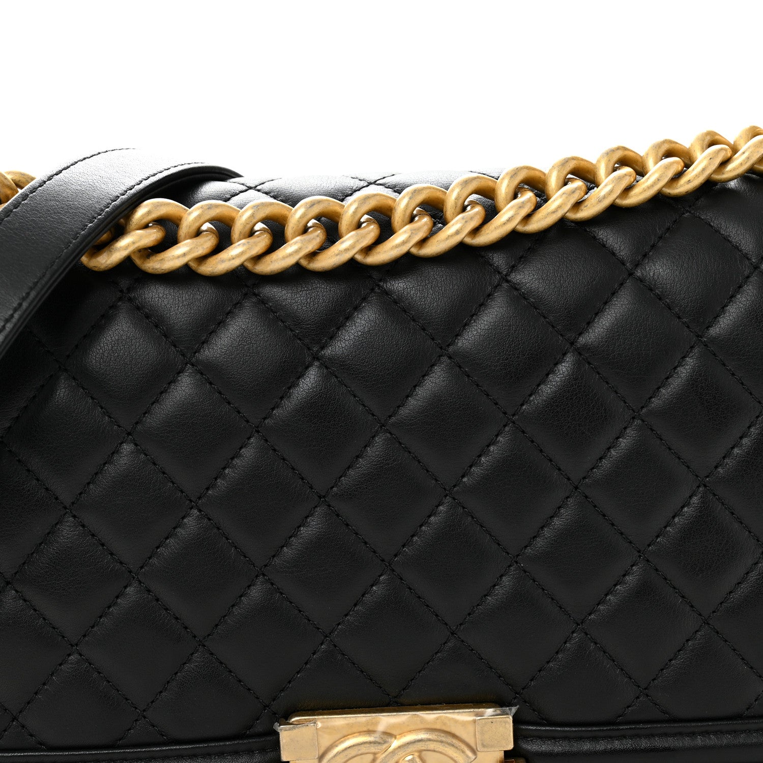 Chanel Calfskin Quilted Medium Boy Flap Black