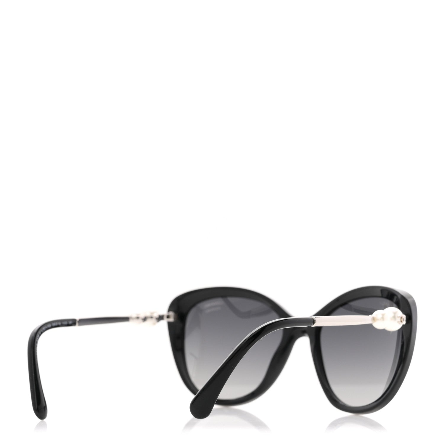 Acetate Pearl Polarized Winter Butterfly Sunglasses 5338-H Black
