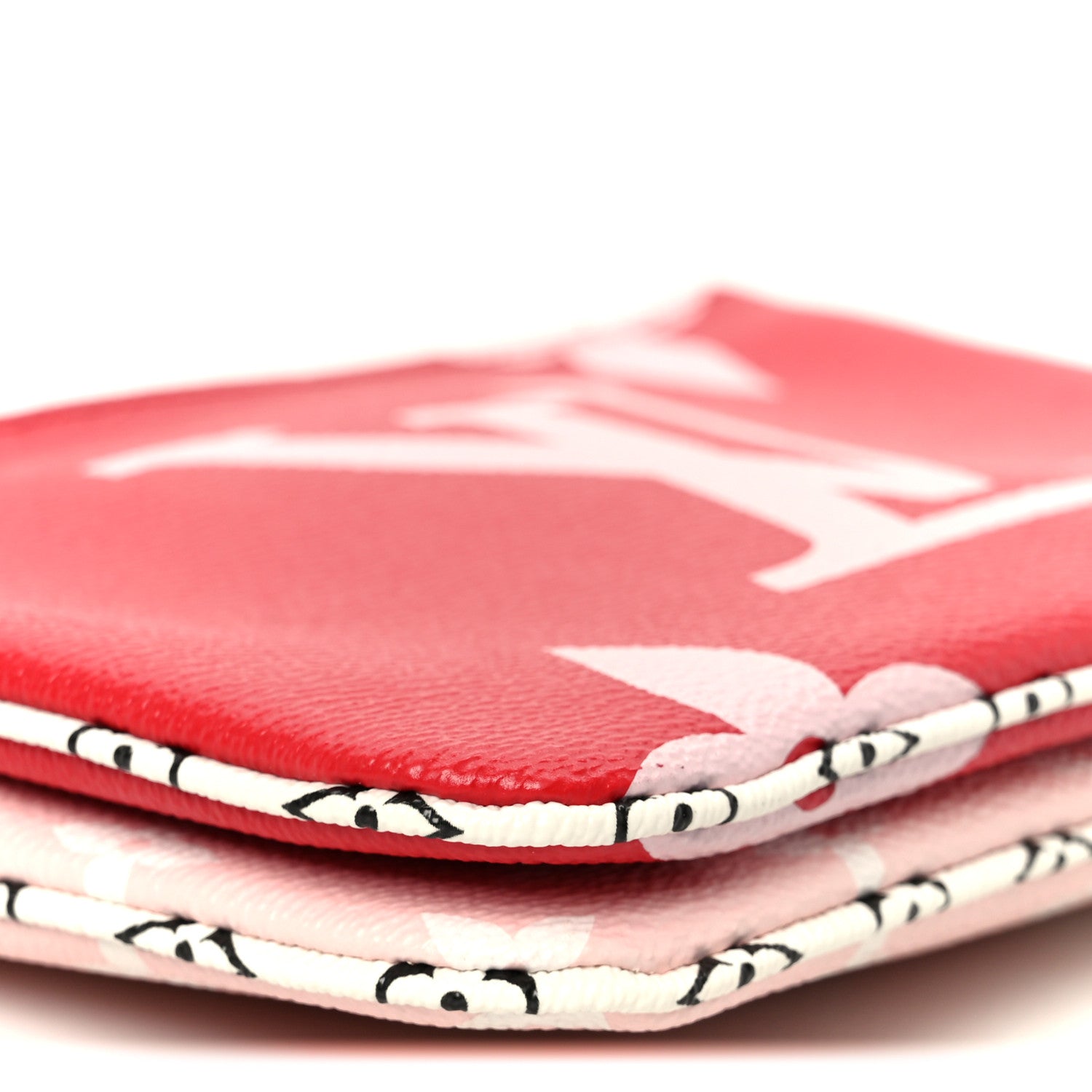 Louis Vuitton Monogram Giant Double Zip Pochette Rouge