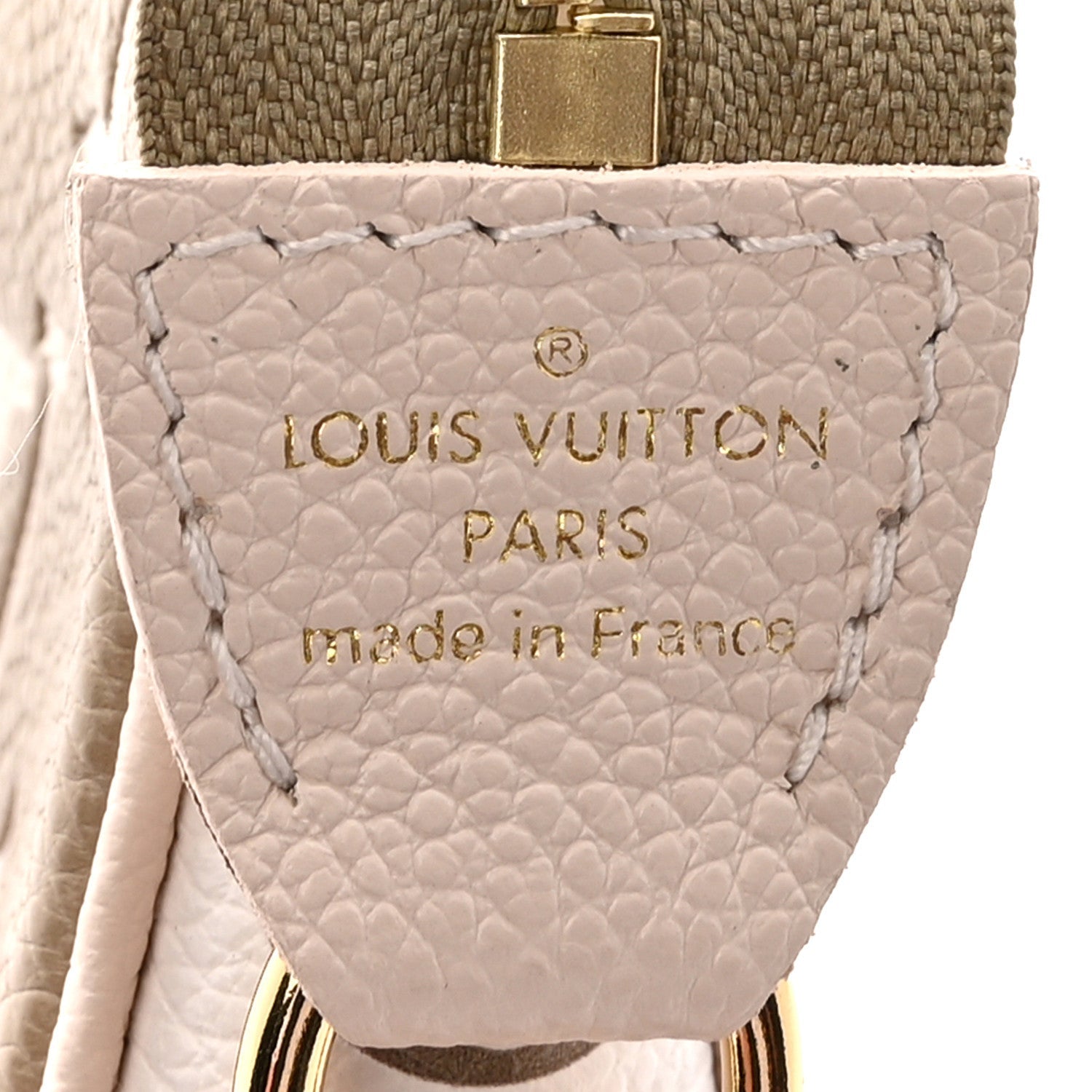 Louis Vuitton Empreinte Spring in the City Mini Pochette Accessories Kaki Beige Cream