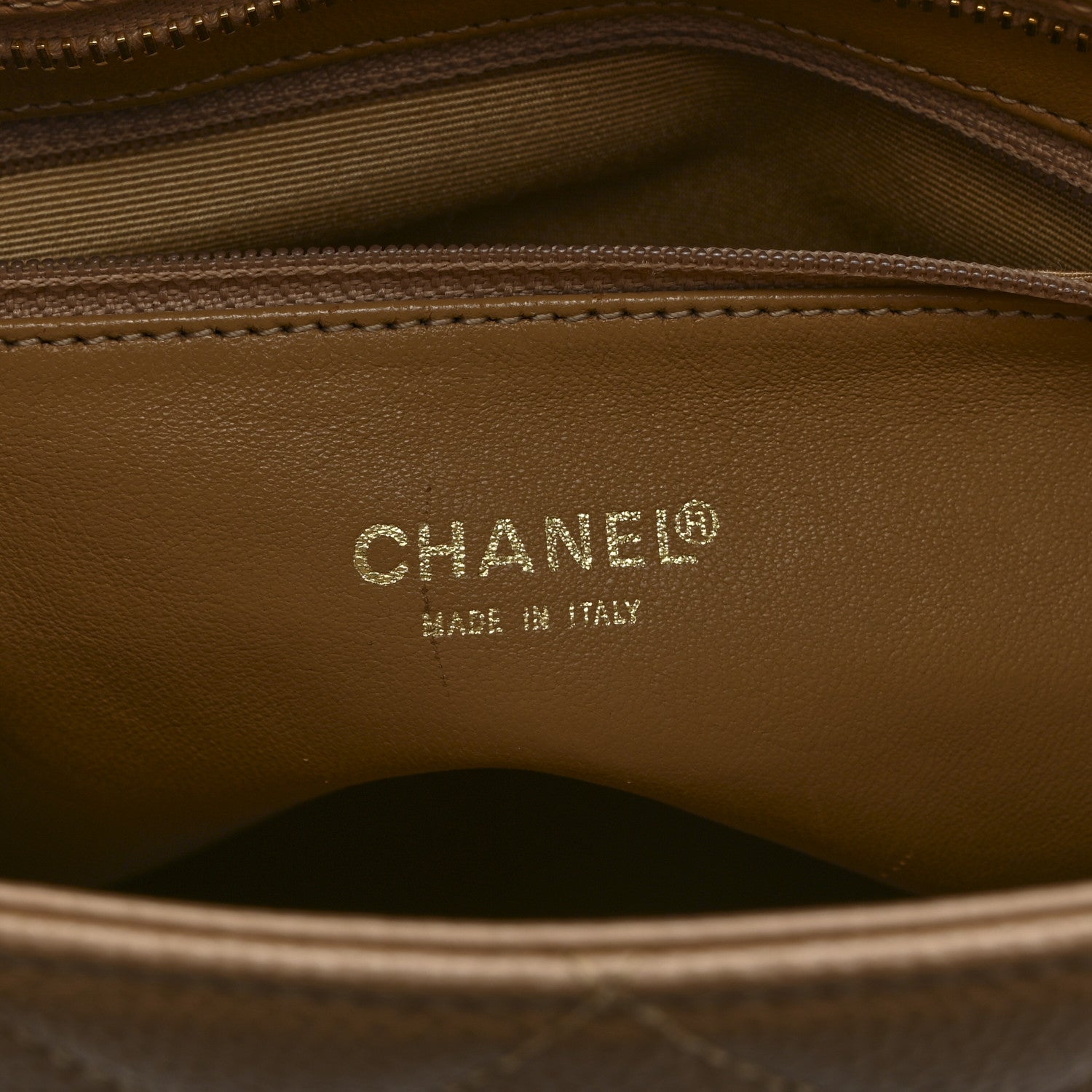 Chanel Caviar Quilted Medallion Tote Beige