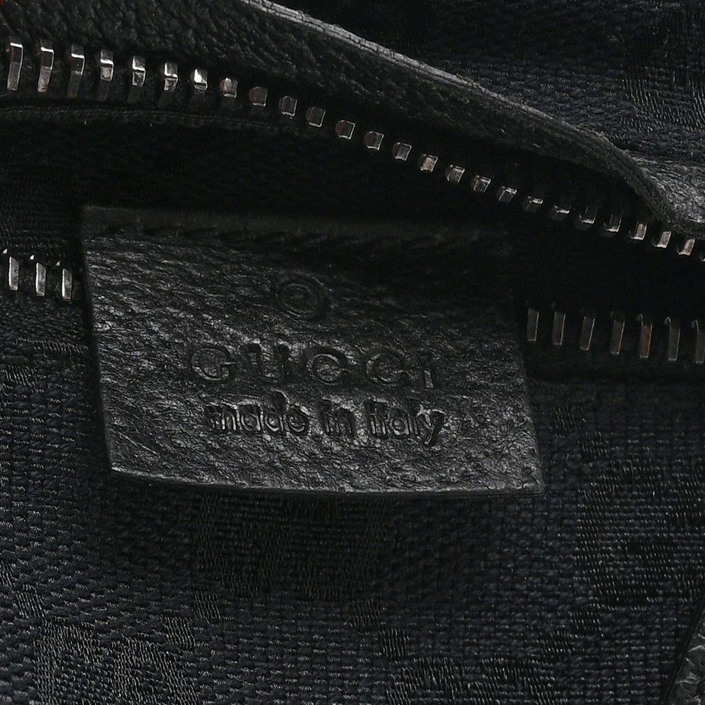 Gucci GG Monogram Double Pocket Belt Bag Black