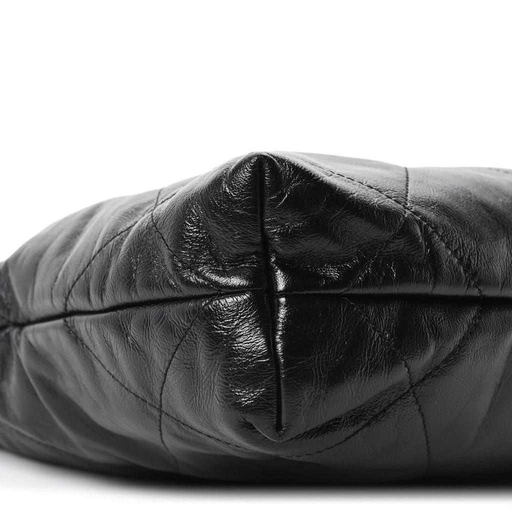 Chanel Shiny Calfskin Quilted Small Chanel 22 Black
