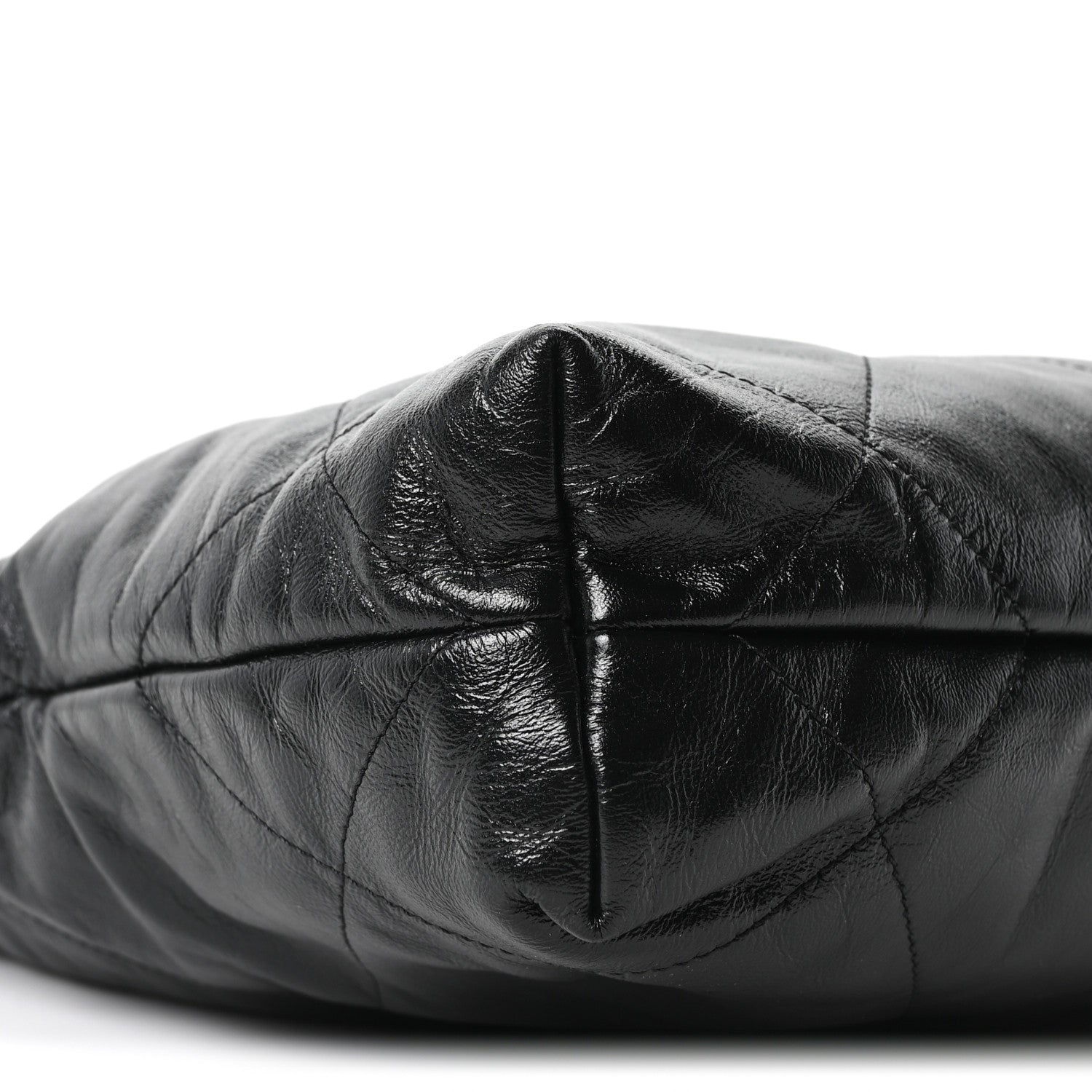 Chanel Shiny Calfskin Quilted Small Chanel 22 Black