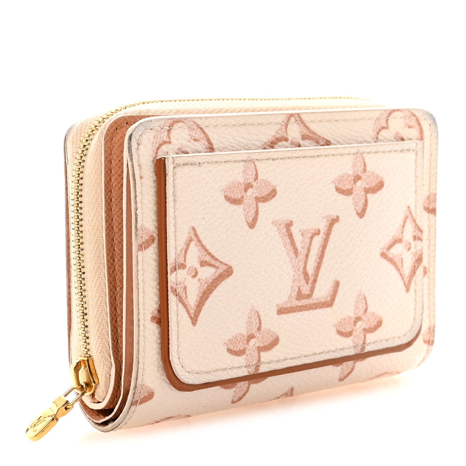 Louis Vuitton Monogram Fall for You Zippy Compact Wallet Beige Clair
