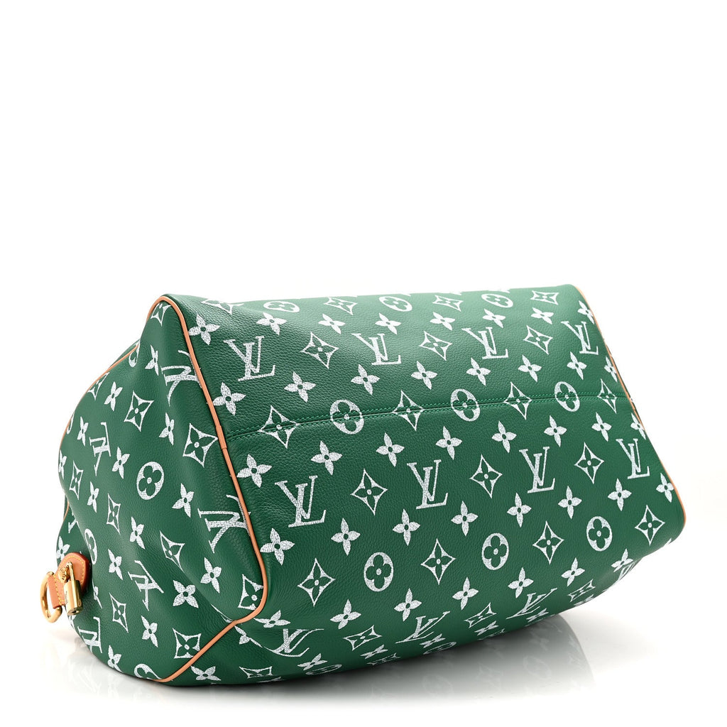 Louis Vuitton Calfskin Monogram Speedy P9 Bandouliere 40 Green
