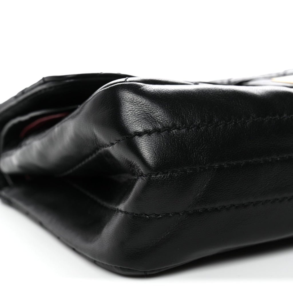 Chanel Lambskin Quilted Crush 2.55 Reissue 225 Flap Black