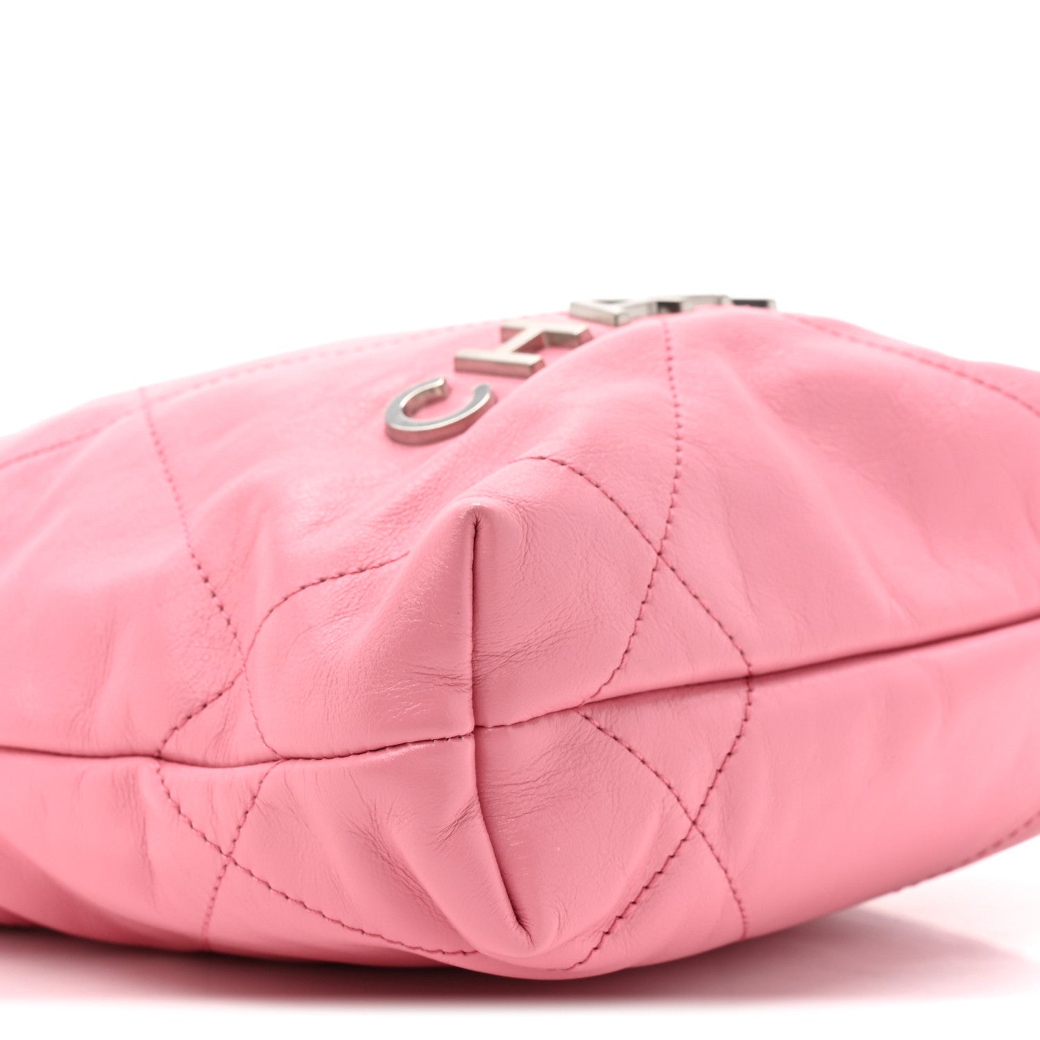 Chanel Shiny Calfskin Quilted Mini Chanel 22 Pink