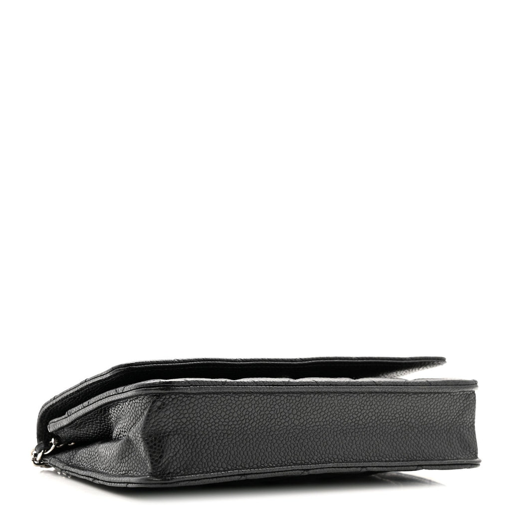 Chanel Caviar Quilted Wallet on Chain WOC Black