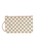 Louis Vuitton Damier Azur Neverfull MM GM Pochette Rose Ballerine