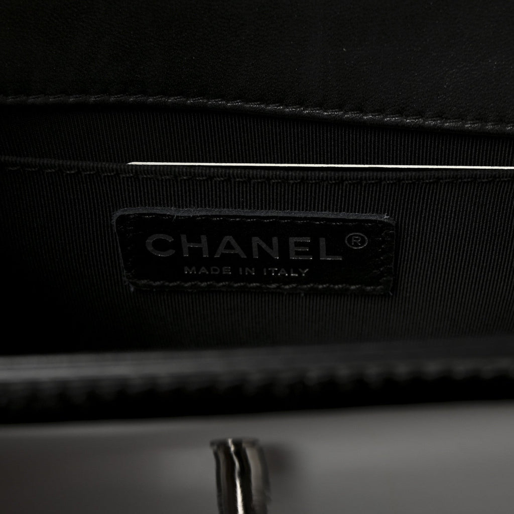 Chanel Patent Calfskin Quilted Small Boy Flap Black