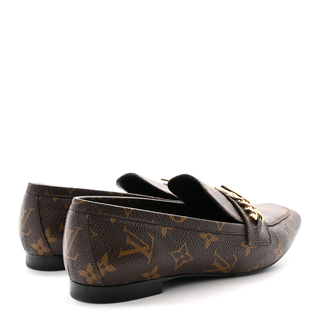 Louis Vuitton Monogram Upper Case Flat Loafer 38.5