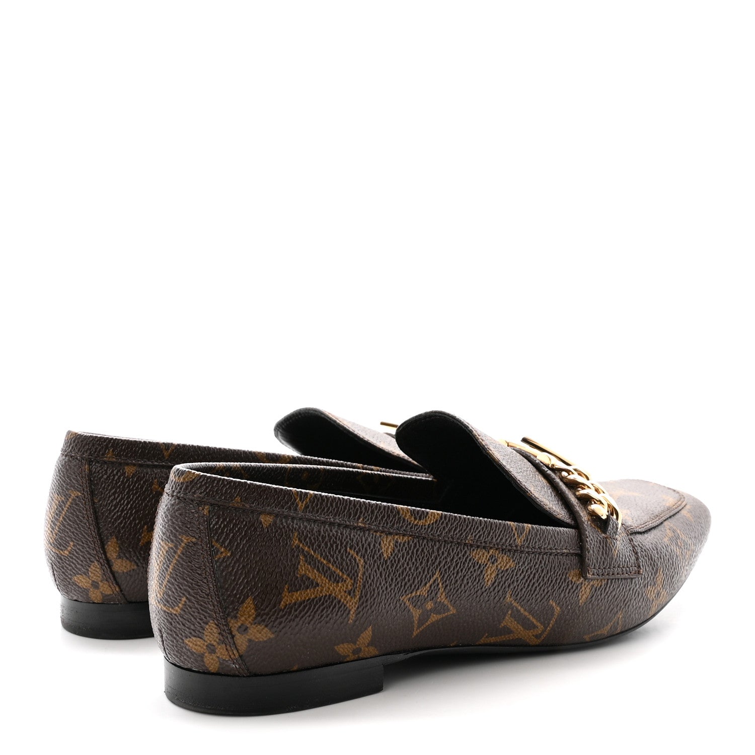Louis Vuitton Monogram Upper Case Flat Loafer 38.5