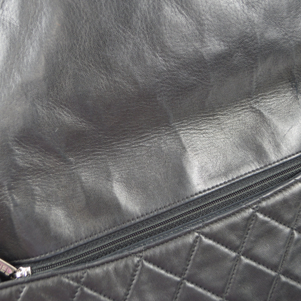 Chanel 2013-2014 Black Lambskin Large Hula Hoop Handbag