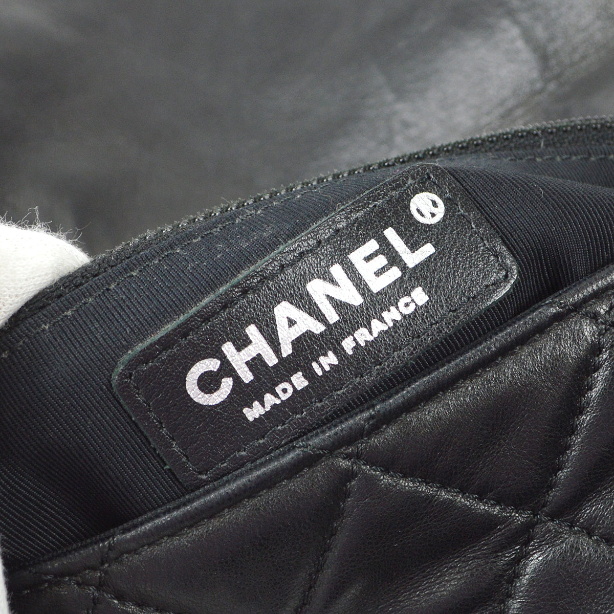 Chanel 2013-2014 Black Lambskin Large Hula Hoop Handbag