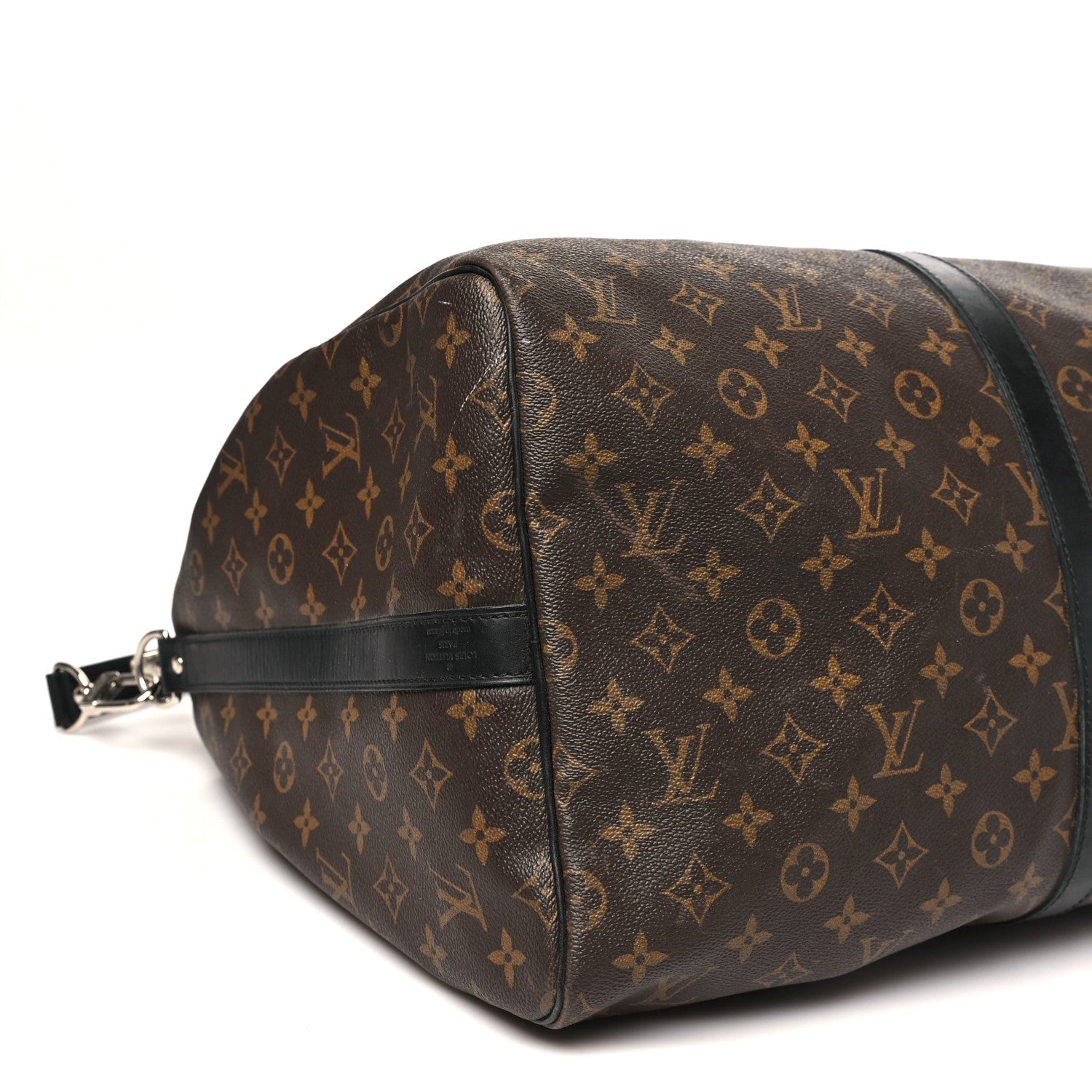 Louis Vuitton Monogram Macassar Keepall Bandouliere 55