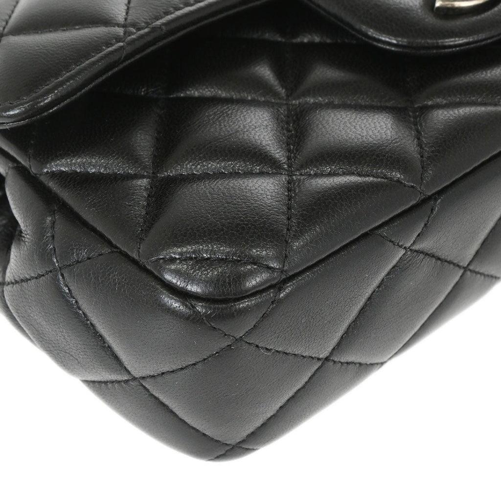 Chanel Black Lambskin Around the World Handbag