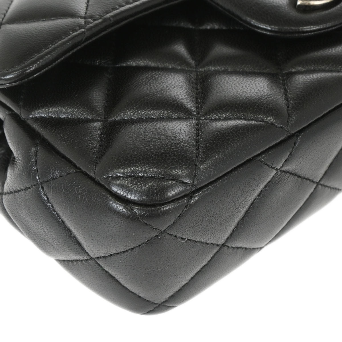 Chanel Black Lambskin Around the World Handbag