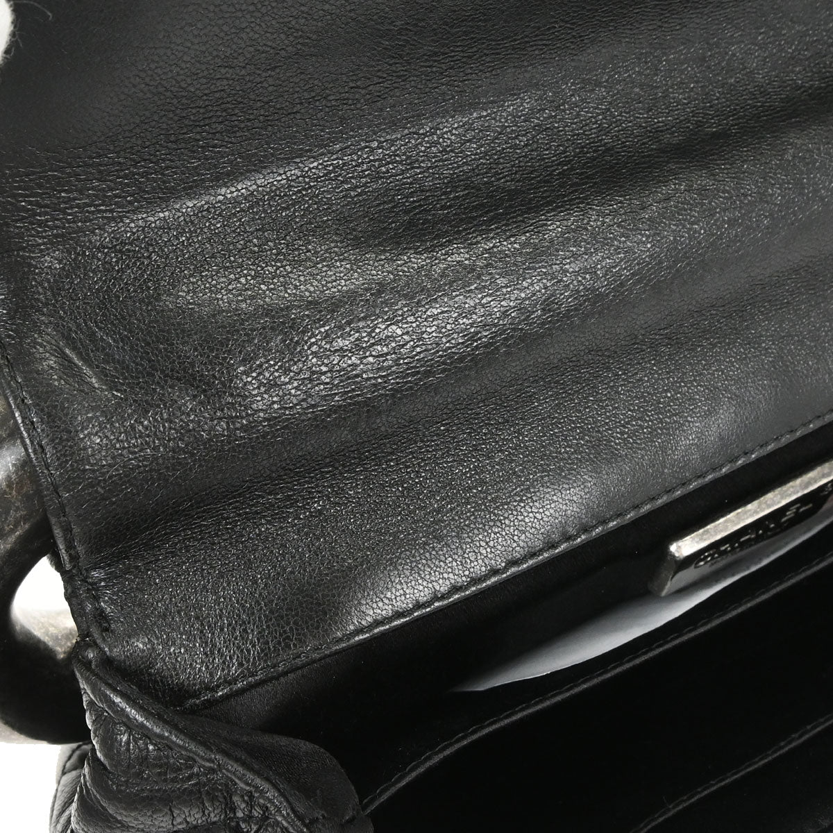 Chanel Black Lambskin Around the World Handbag