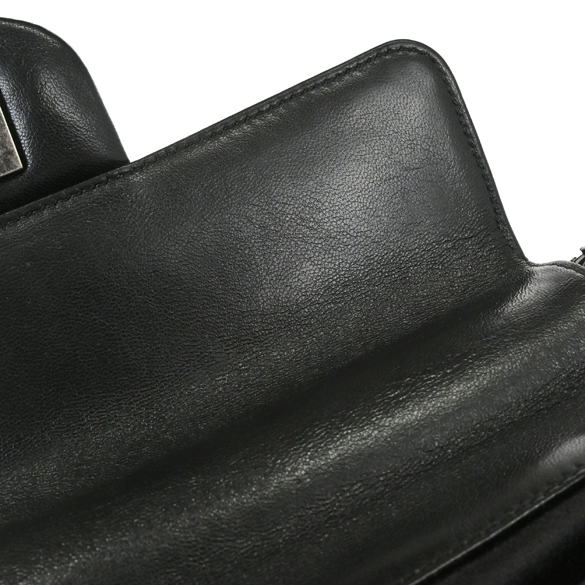Chanel Black Lambskin Around the World Handbag