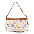 Louis Vuitton Monogram Multicolor Pochette Accessories White