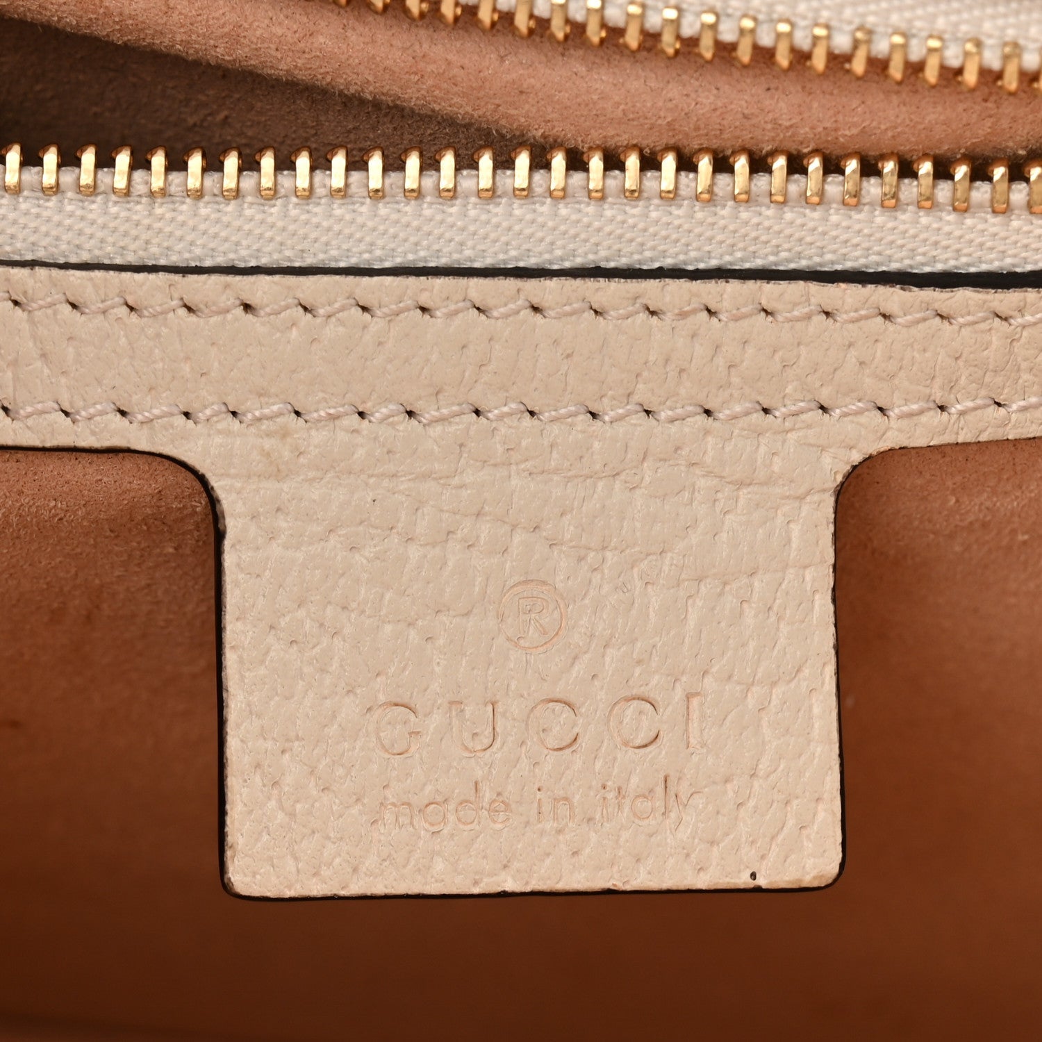 Gucci Textured Calfskin Small Ophidia Flap Messenger Bag Mystic White
