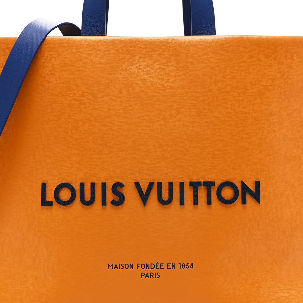 Louis Vuitton Cowhide Shopper Bag MM Safran