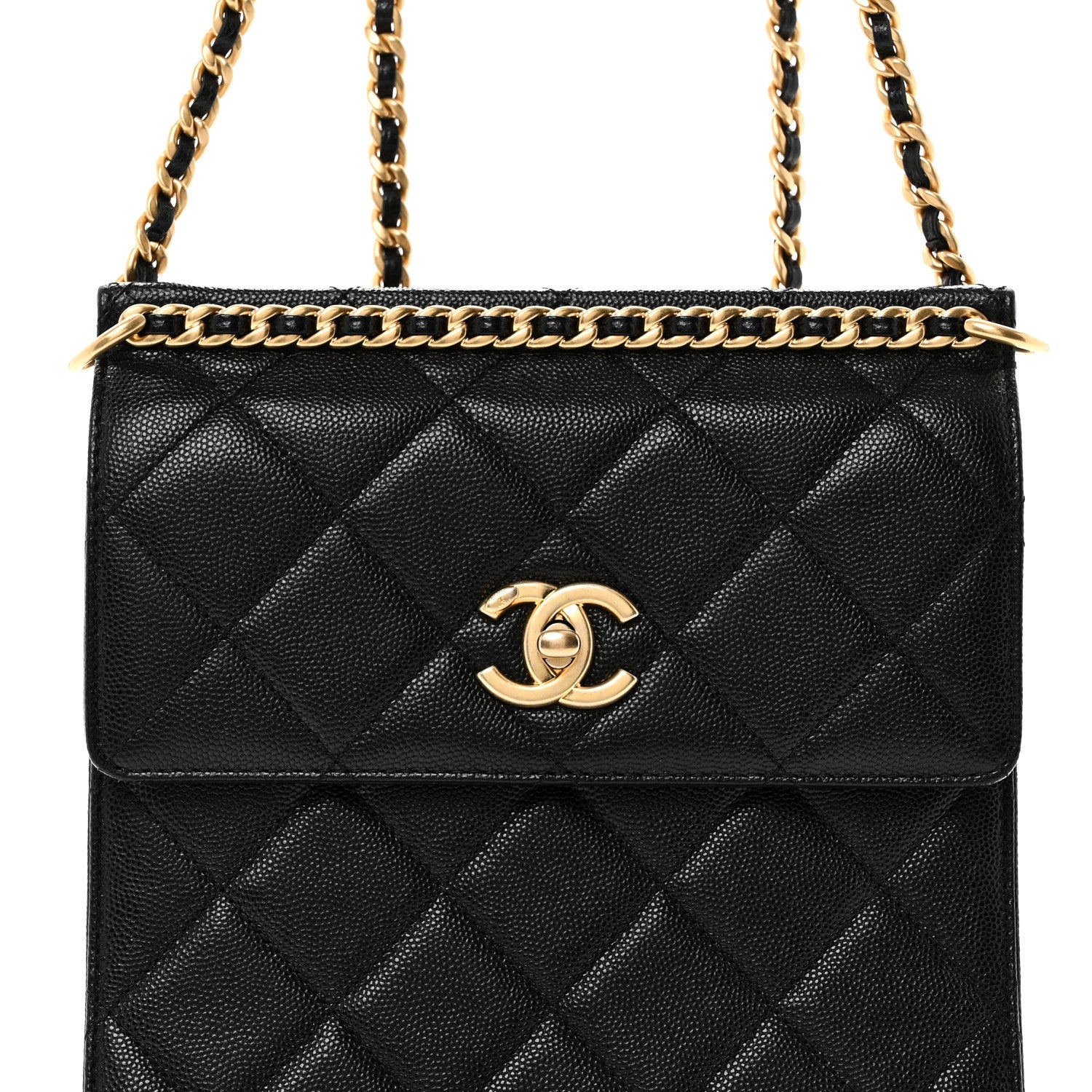 Chanel Caviar Quilted Multi Chain Backpack Black