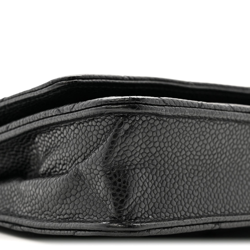 Chanel Caviar Quilted Wallet on Chain WOC Black