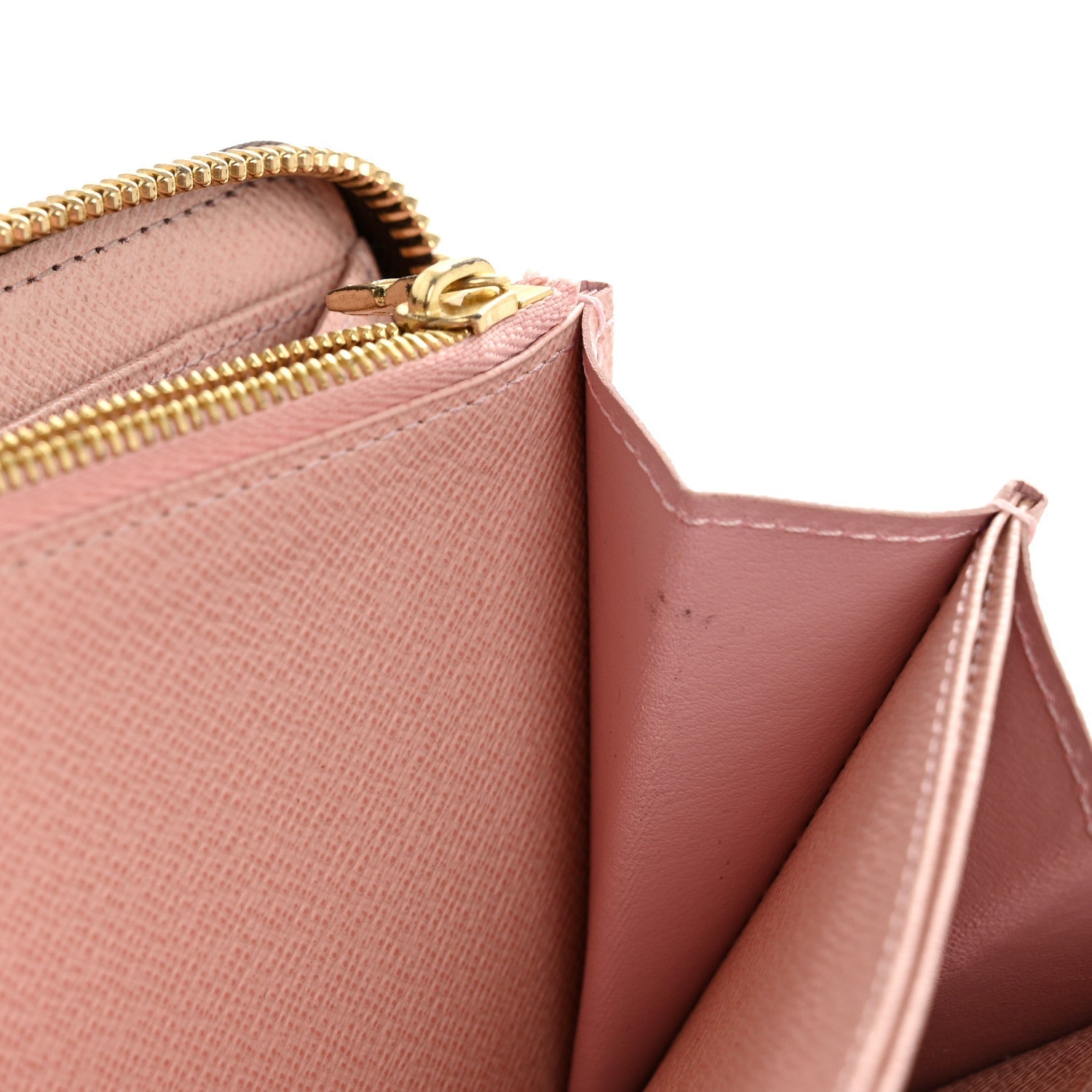 Louis Vuitton Monogram Zippy Wallet Rose Ballerine