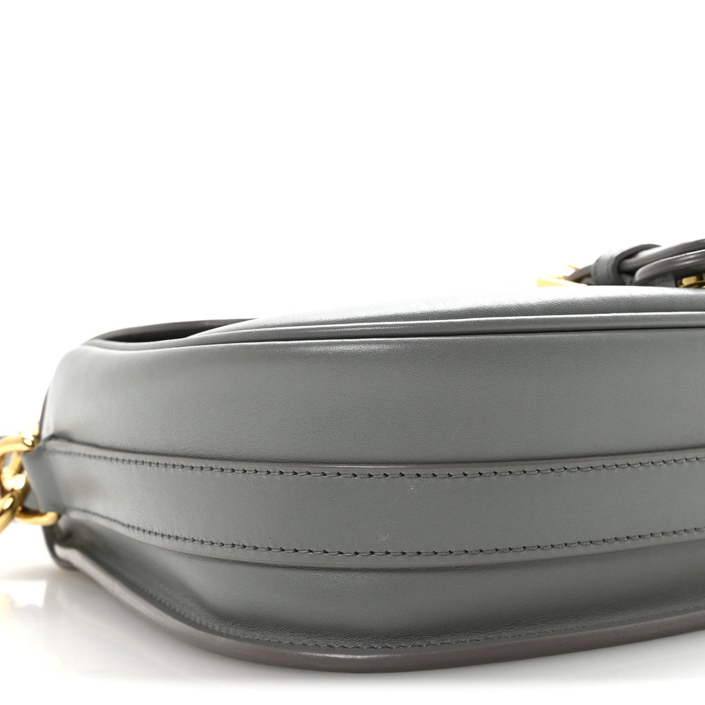 Christian Dior Box Calfskin Medium Bobby Flap Gray