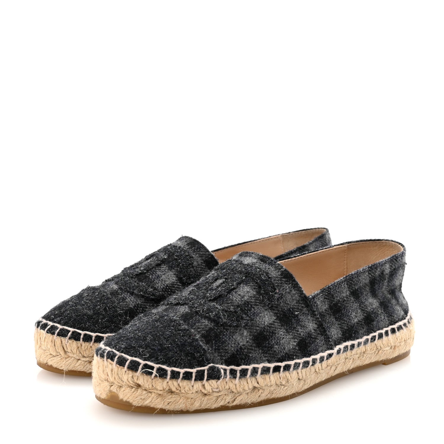 Flannel CC Espadrilles 36 Dark Grey Black