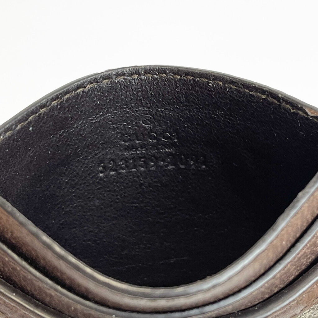GUCCI - Ophidia GG Brown Card Case - Full Kit