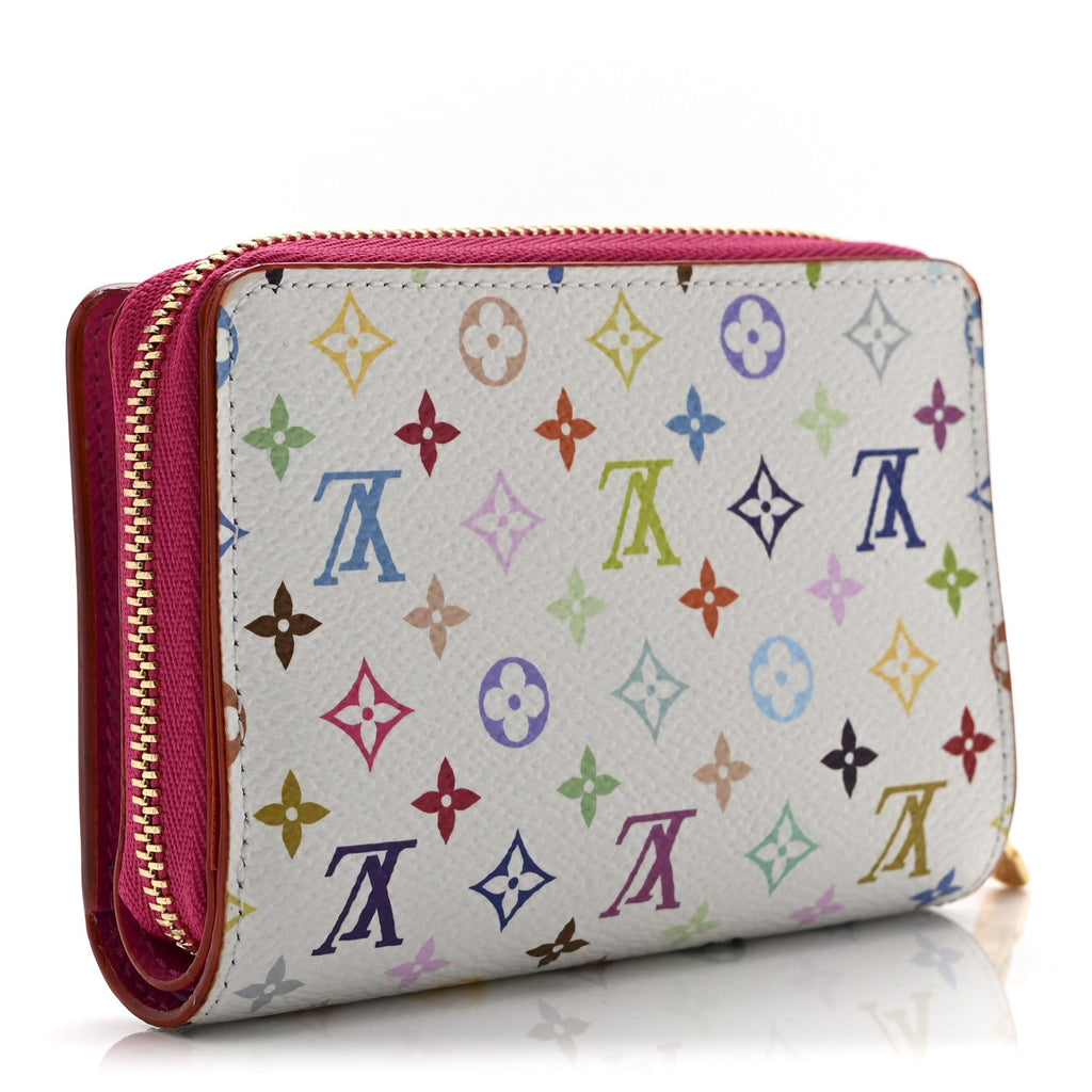 Louis Vuitton LV X TM Monogram Multicolor Portefeuille Lou Compact Wallet  White