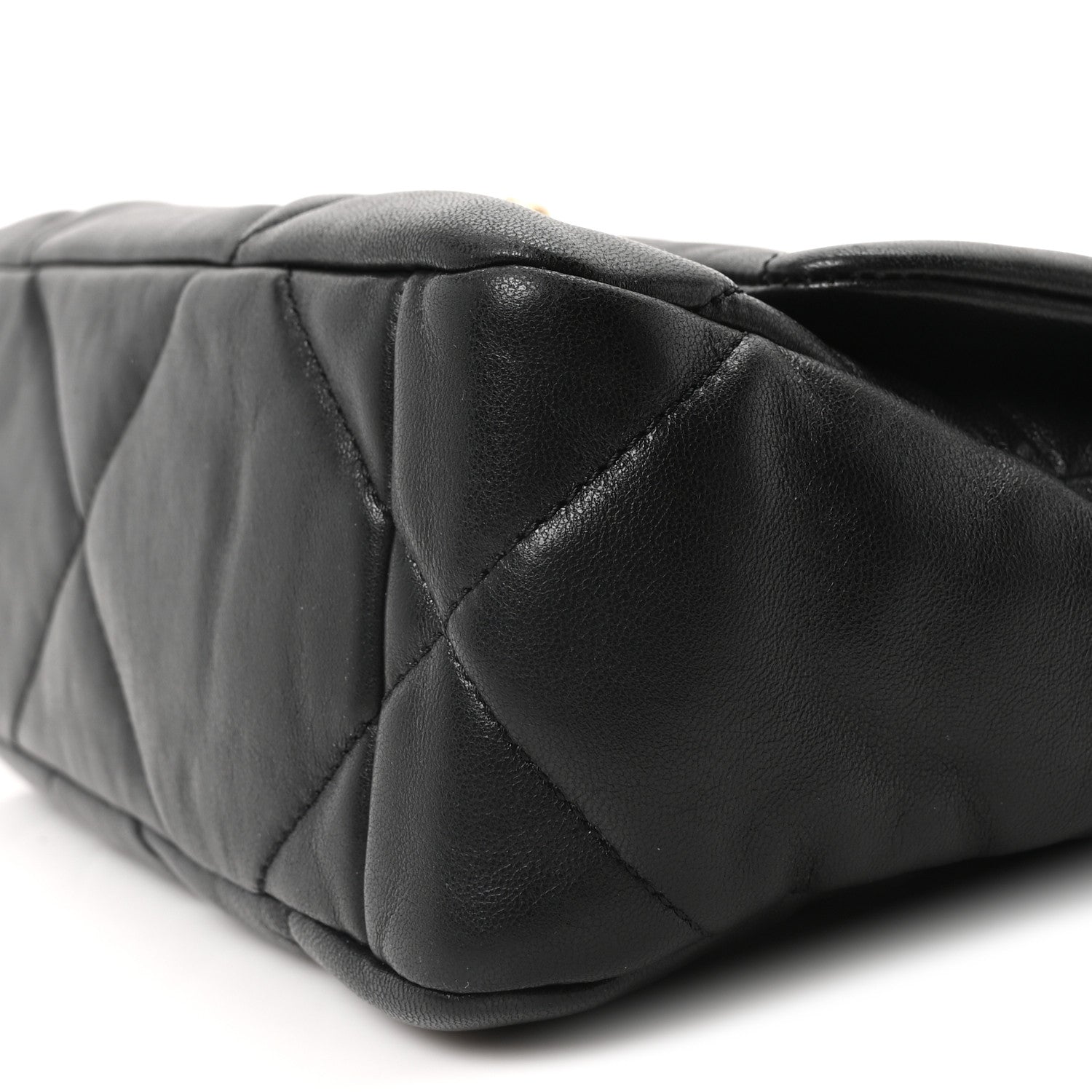 Chanel Lambskin Quilted Medium Chanel 19 Flap Black