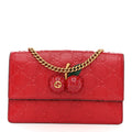 Gucci Guccissima Mini Cherry Chain Bag Hibiscus Red