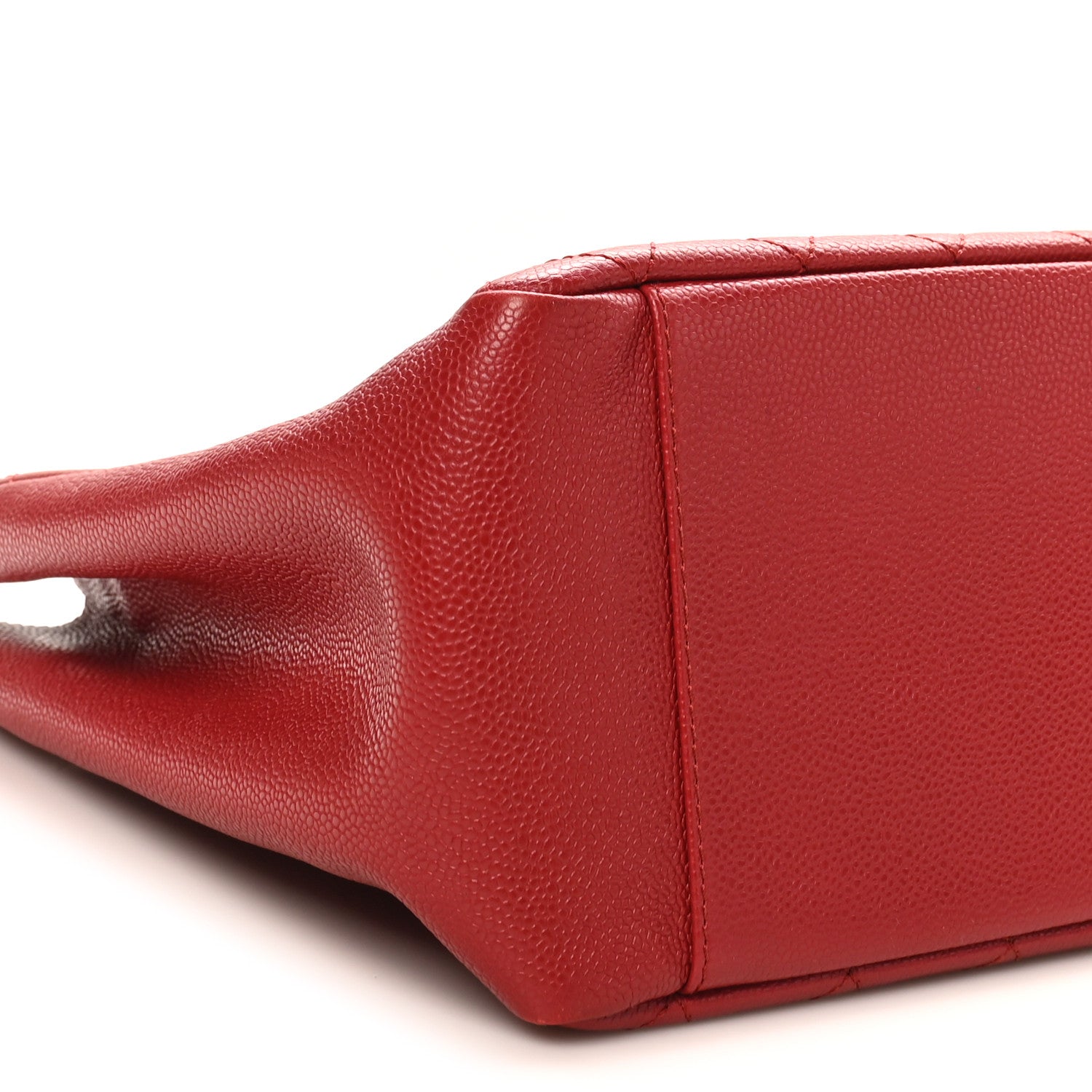 Chanel Caviar Quilted Grand Shopping Tote GST Red