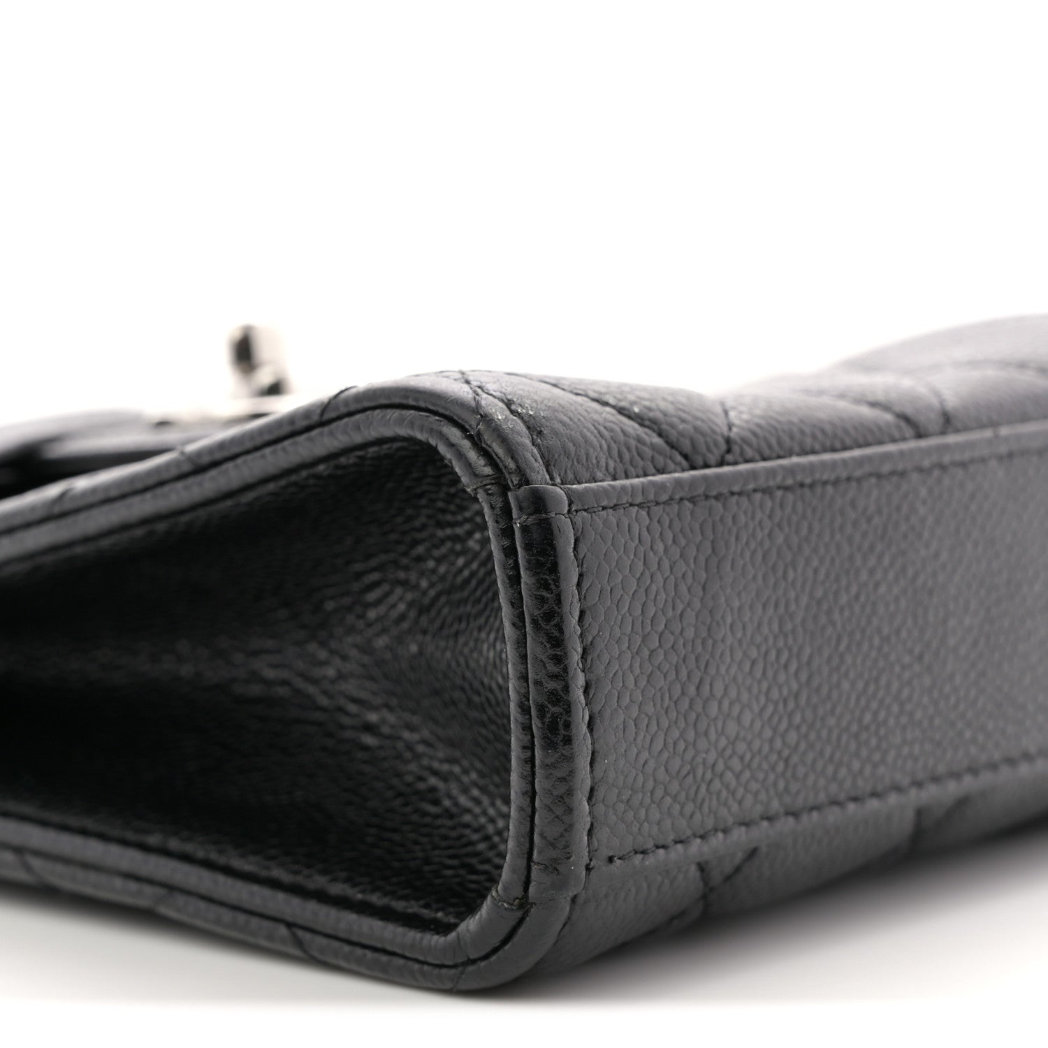 Chanel Caviar Quilted Classic Phone Holder Black