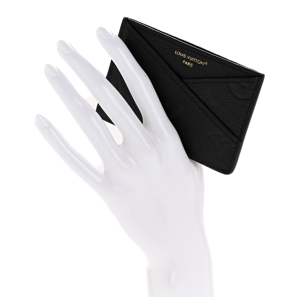Louis Vuitton Empreinte Criss Cross Card Holder Black