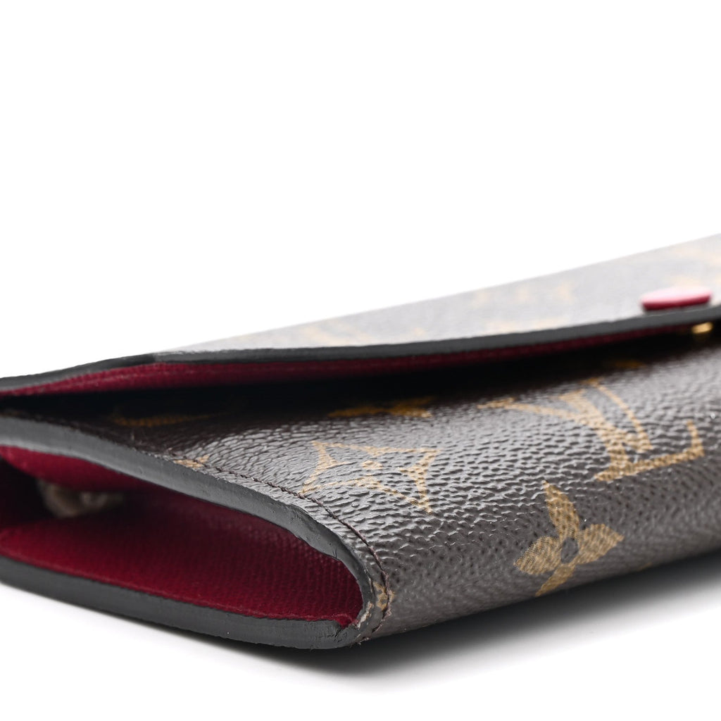 Louis Vuitton Monogram Emilie Wallet Fuchsia