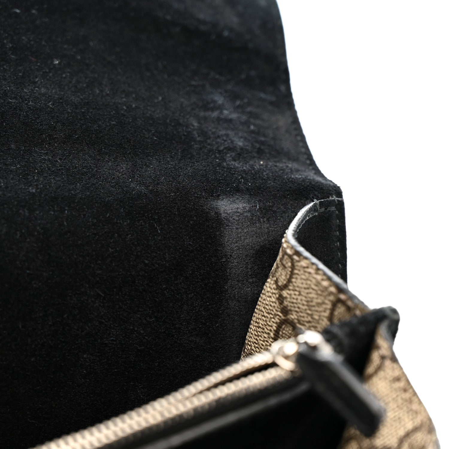Gucci GG Supreme Monogram Medium Dionysus Shoulder Bag Black