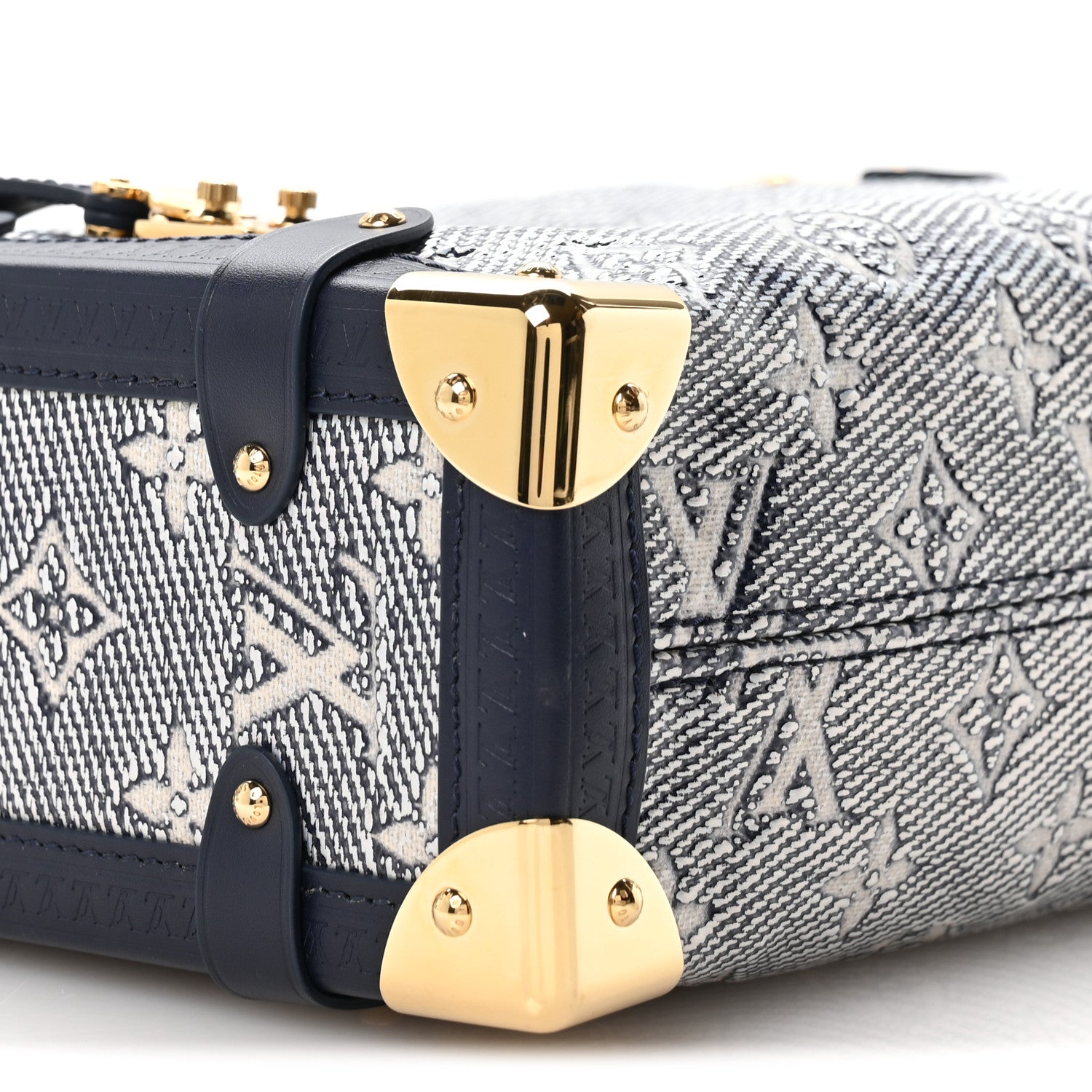 Louis Vuitton Monoglam Side Trunk MM Blue