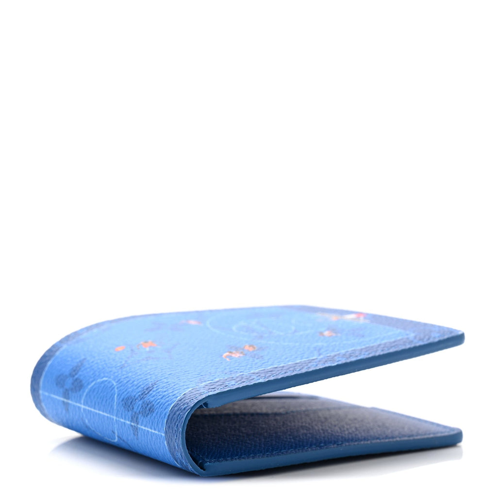 Louis Vuitton Monogram Slender Wallet Basketball Blue