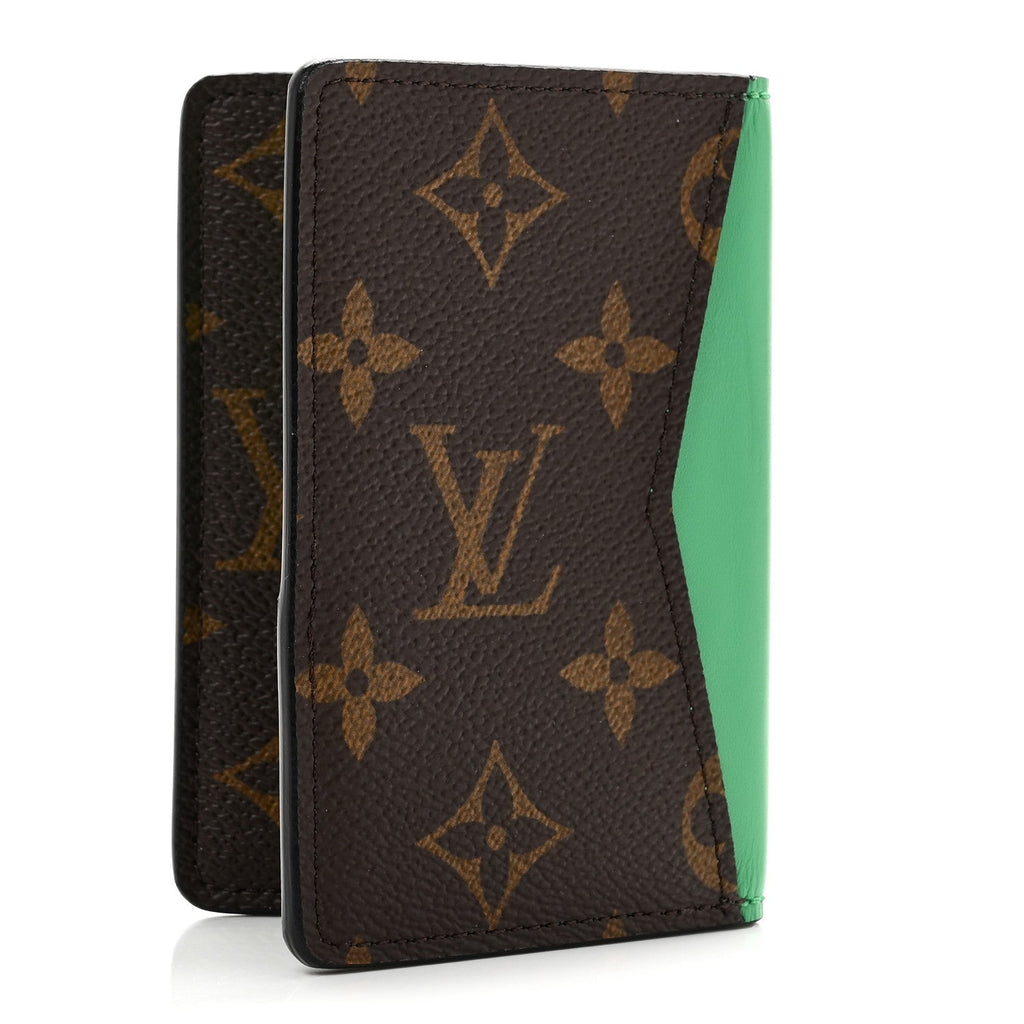 Louis Vuitton Monogram Macassar Pocket Organizer NM Borneo Green