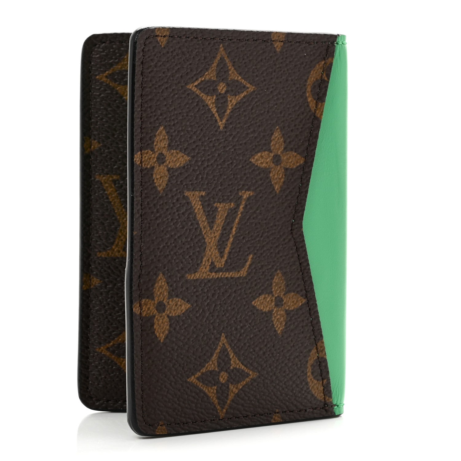 Louis Vuitton Monogram Macassar Pocket Organizer NM Borneo Green