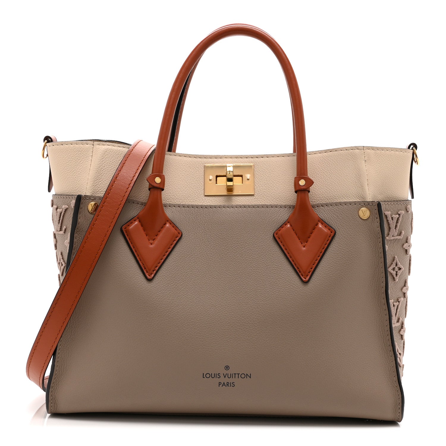 Louis Vuitton Calfskin Monogram Tufting On My Side Galet
