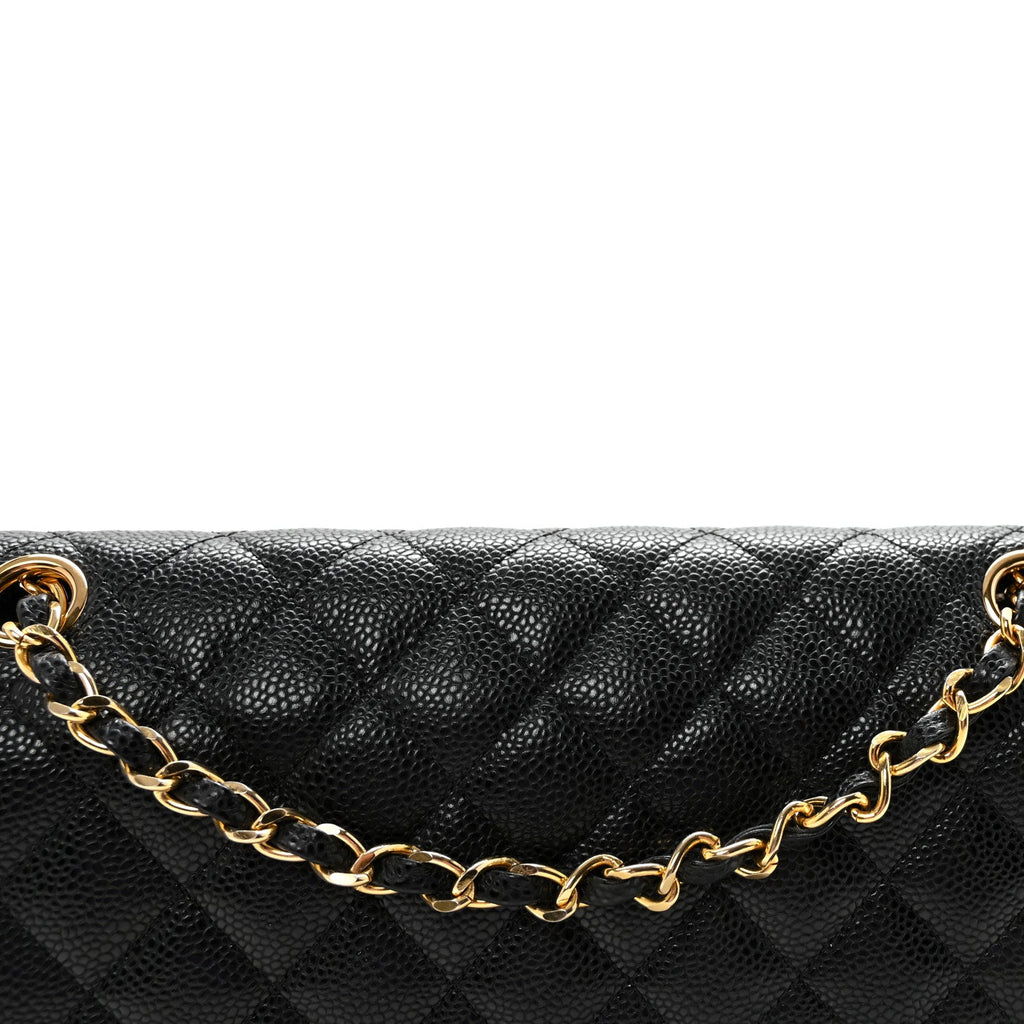 Chanel Caviar Quilted Medium Double Flap Black